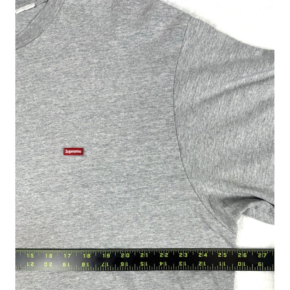 SUPREME USA Men's XXL Small Box Cotton Heathered Gray Logo T-Shirt - Picture 7 of 16